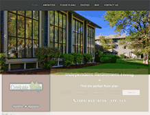 Tablet Screenshot of creekside-village.com